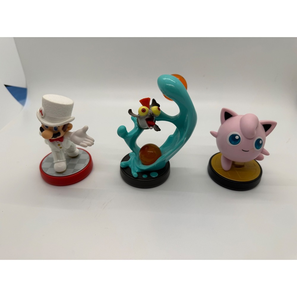 Nintendo Amiibo Figure Lot Wedding Mario Smallfry Jigglypuff Switch Wii U
